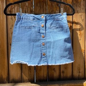 Forever 21 Button Up Jean Skirt